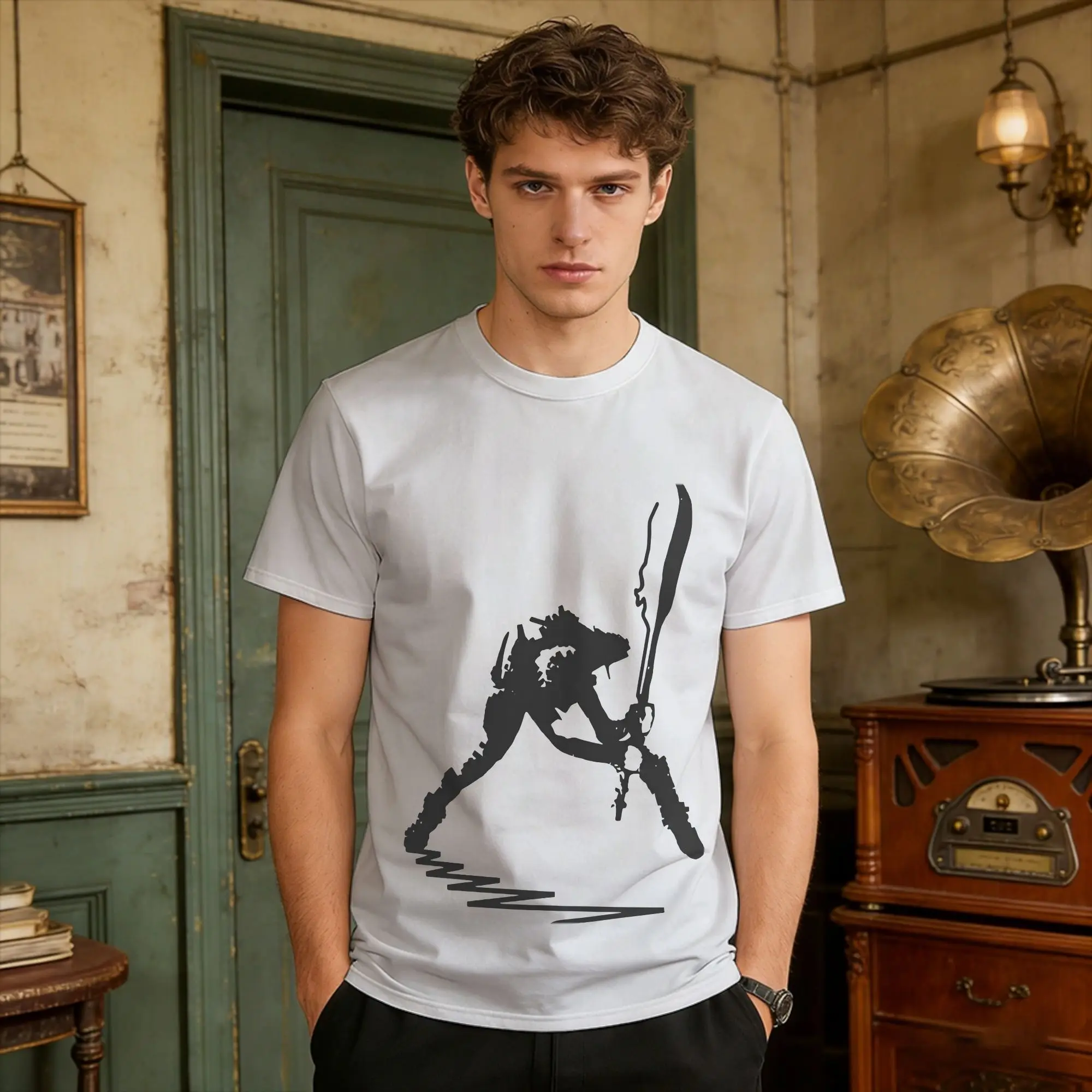 Clash  T-Shirt Men  Vintage T-Shirts Beach Comfortable Hippie Tee Shirt Hot Sale Oversized Tops