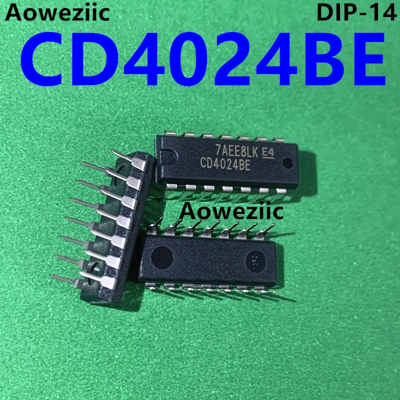 CD4024BE DIP-14 direct insertion CD4024 binary counter frequency divider chip is brand new and original