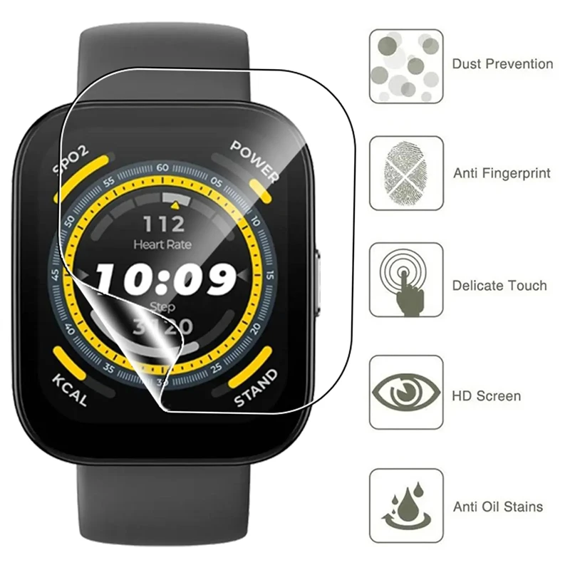 Protector de pantalla para reloj inteligente, película protectora suave para Huami Amazfit Bip 5, accesorios de hidrogel, 1-5 piezas