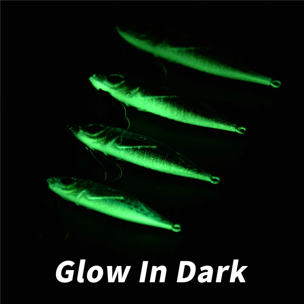 Señuelo Jigging Lento Luminoso – Curricán de Atún y Agua Salada