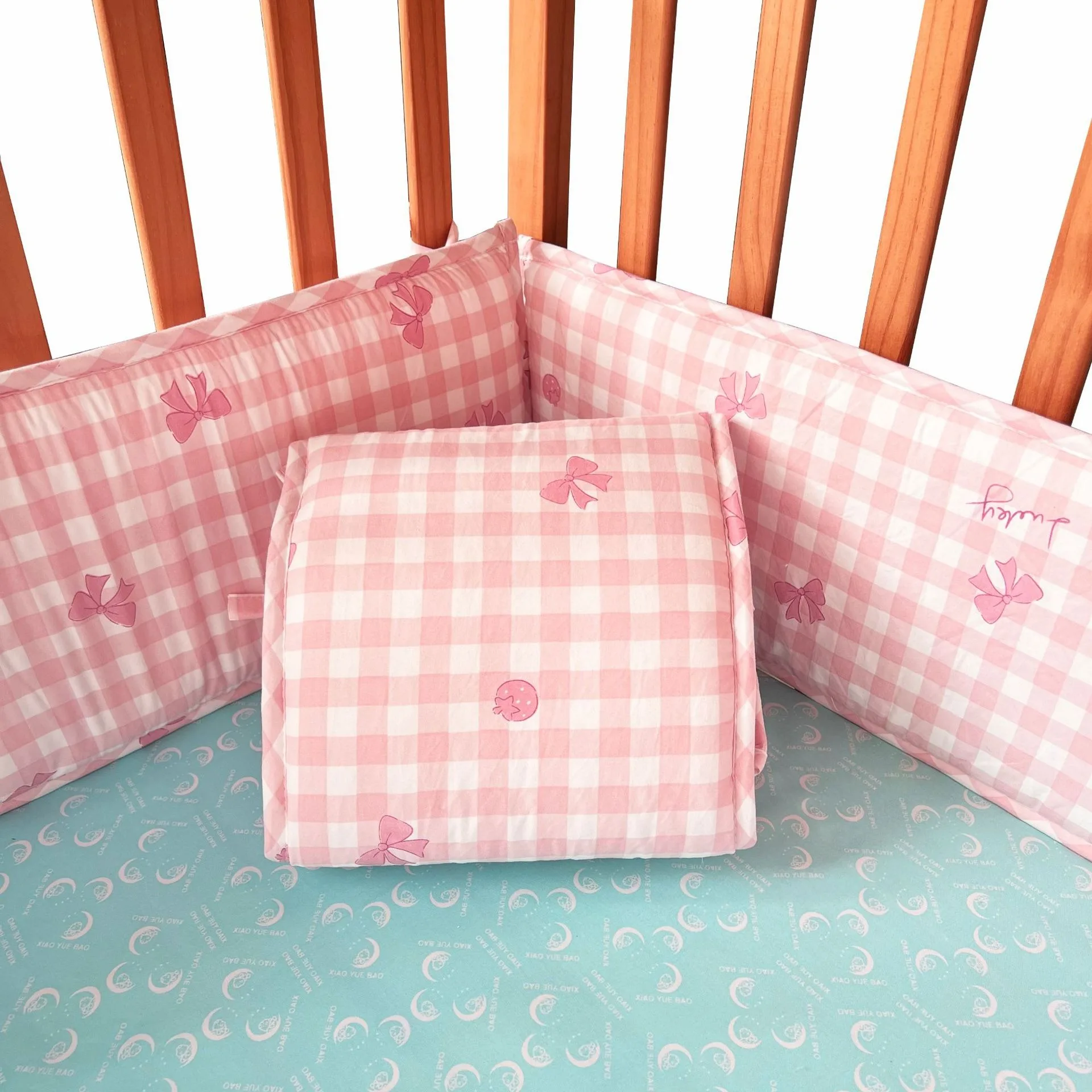 

4 шт./компл., чехол для детской кроватки, детское ограждение, детский забор для предотвращения столкновений, бампер для детской кроватки, детская кровать для предотвращения столкновений, постельное белье