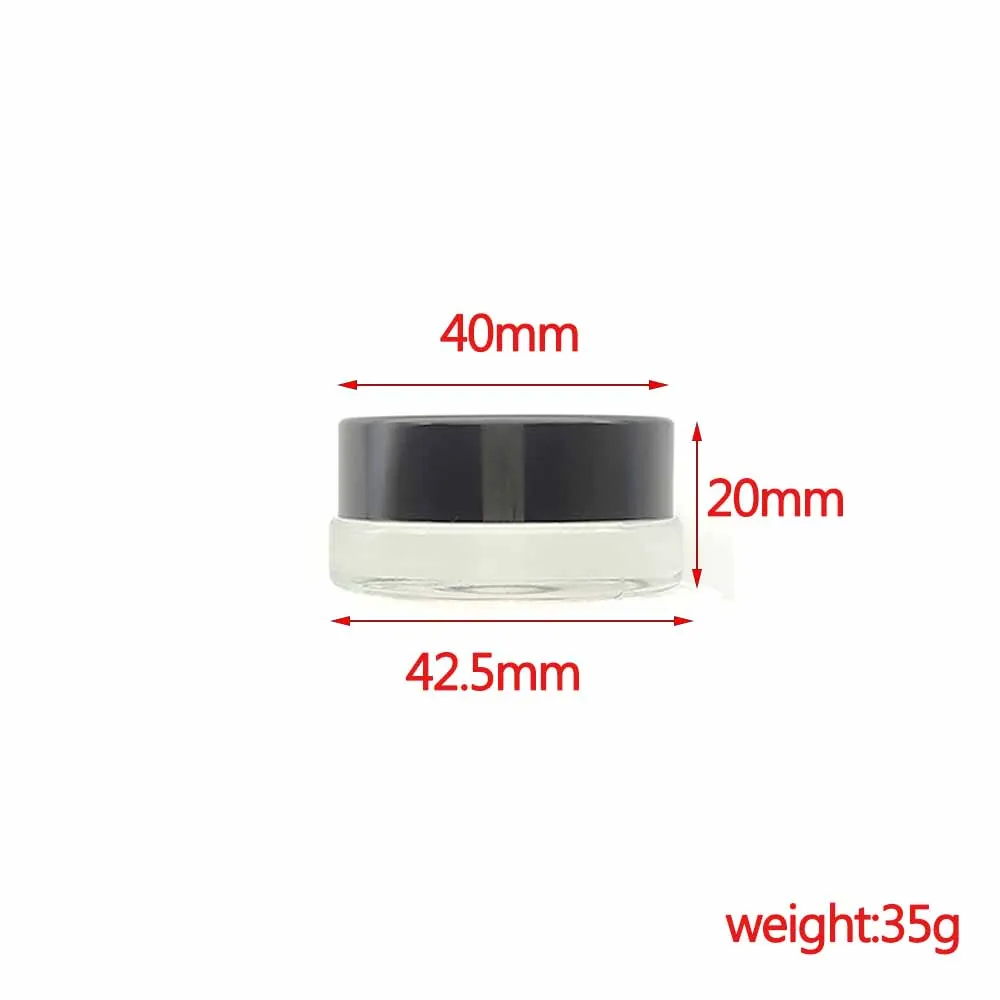 20pcs Cream Jar Cosmetic 5g Empty Small Sample Bottle Makeup Pot Transparent Container For Eyeshadow Lip Balm Nail Cusosmized