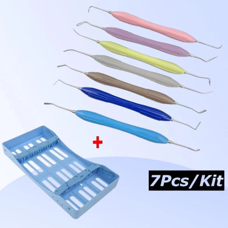 

7Pcs/set Dental Resin Filler Filled Repair Equipment Aesthetic Restoration Kit Silicone Racks Dentistry Material Tools