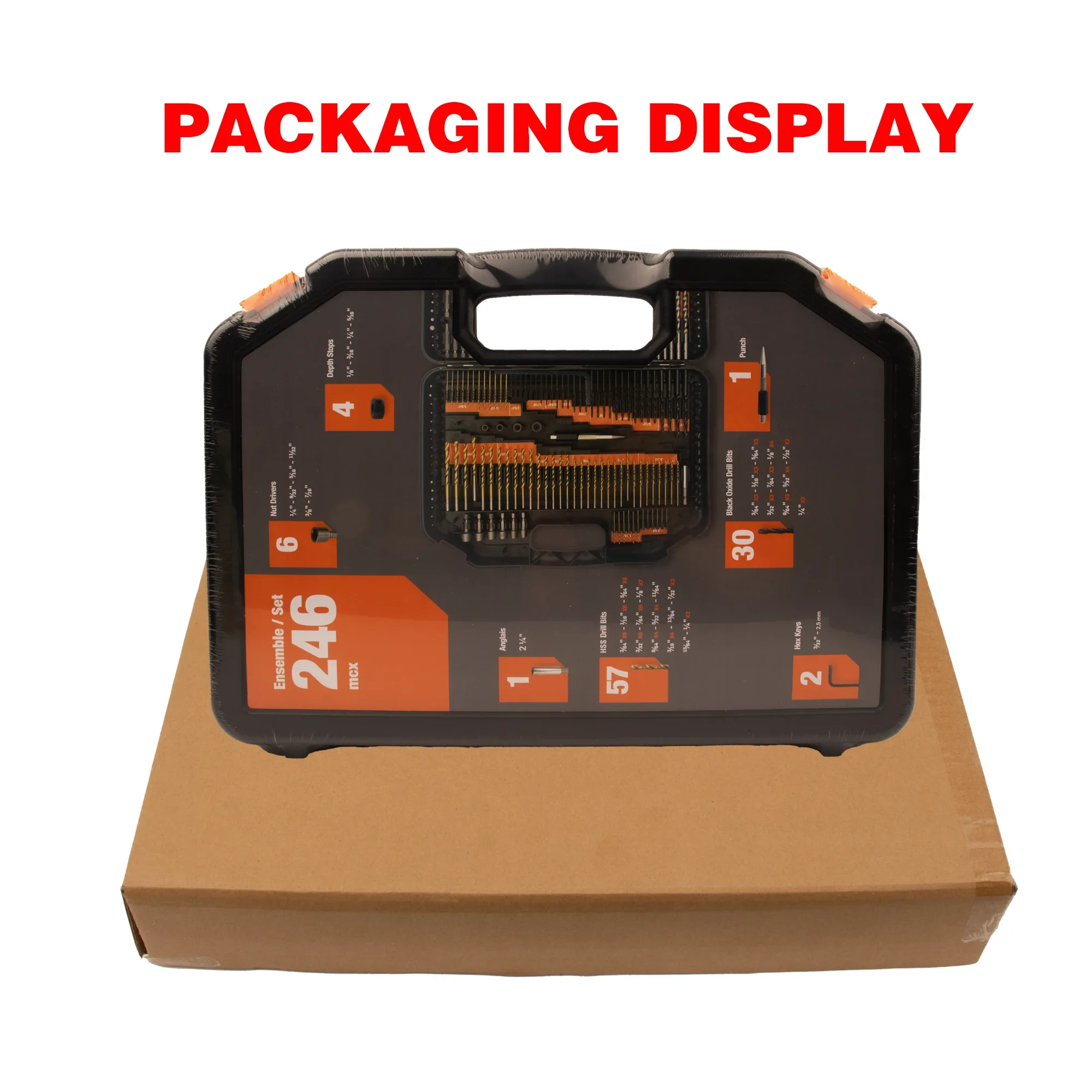 متعددة الوظائف 246 قطعة مجموعة لقمة مثقاب للخشب والمعادن والخرسانة مجموعة أدوات الحفر الكهربائية أدوات يدوية أجزاء إصلاح قوية