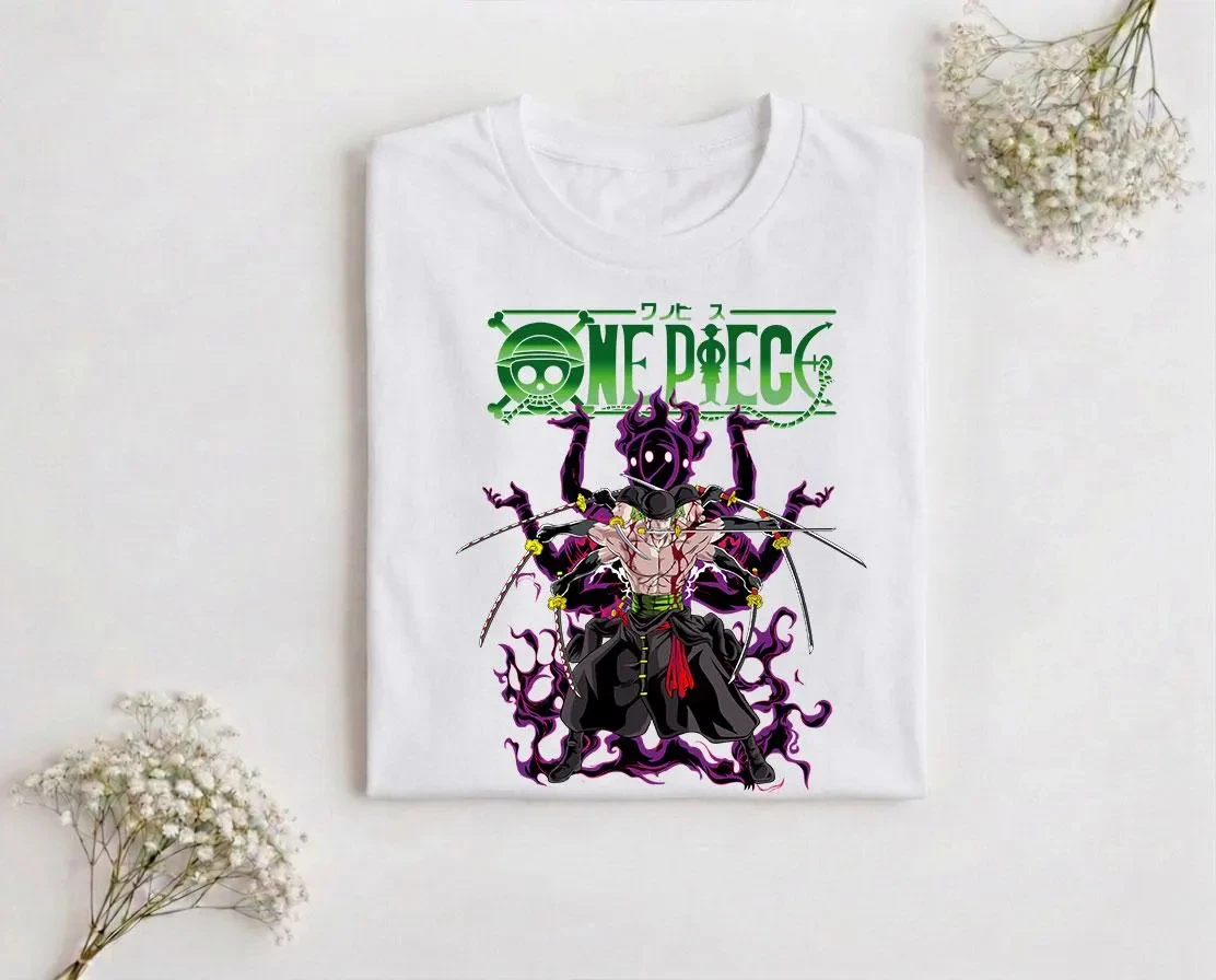 One Piece Anime Shirt Legendary Zoro Shirt One Piece Roronoa Shirt 2026 Shirt New Cotton Summer Tshirt for Men  and Women