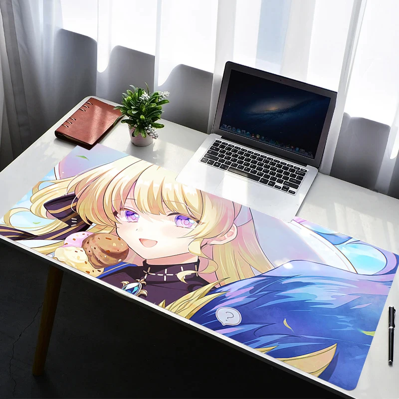 Mouse Pad Laptop Non Slip Extended Desktop Wuthering Waves Phoebe Mouse Mat PC Rubber Keyboard Pad Gaming Accessories Mousepad