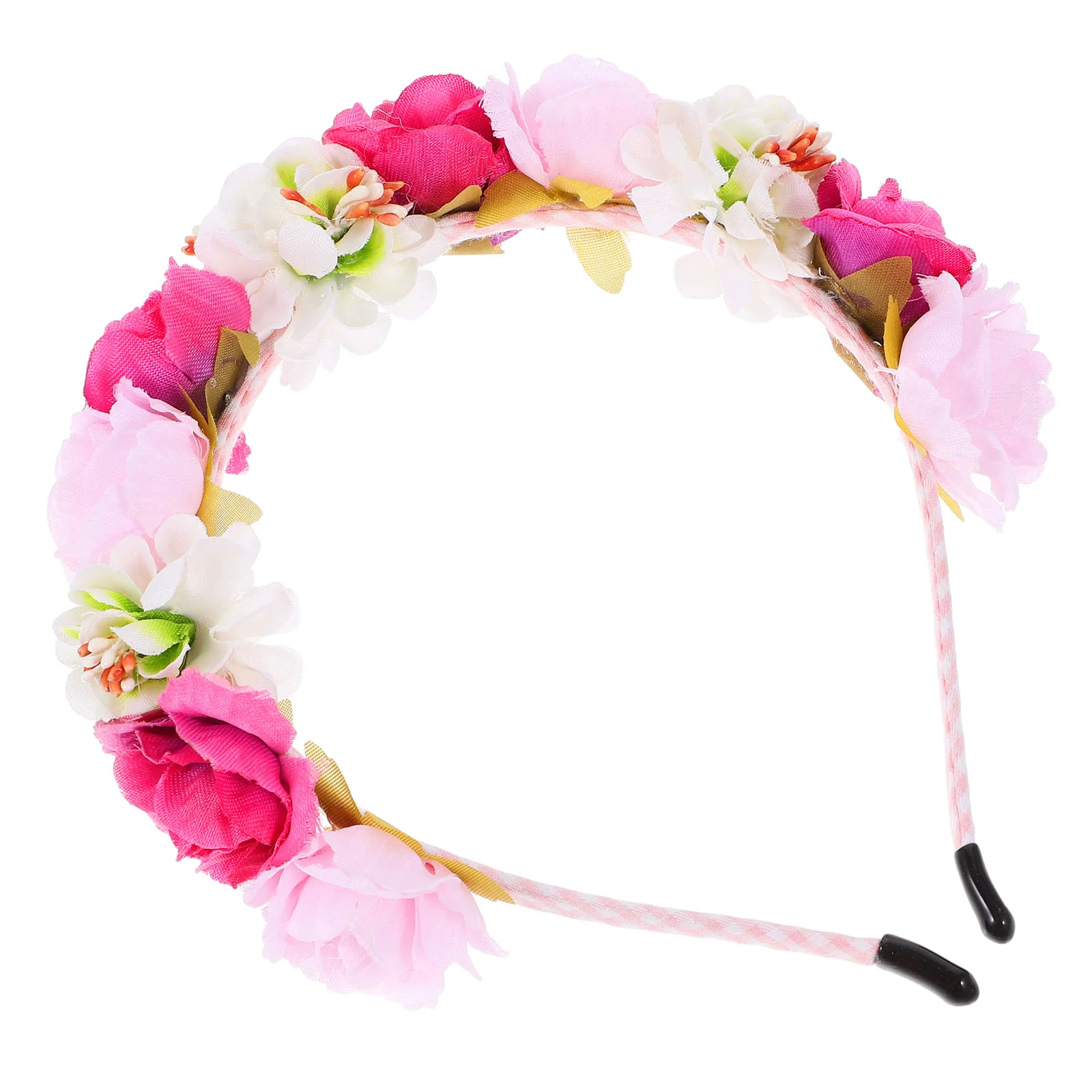 Diadema de flores, diademas florales para el pelo, tocado de coronas de hadas para mujer, Kit de tela, decoraciones para fiestas infantiles