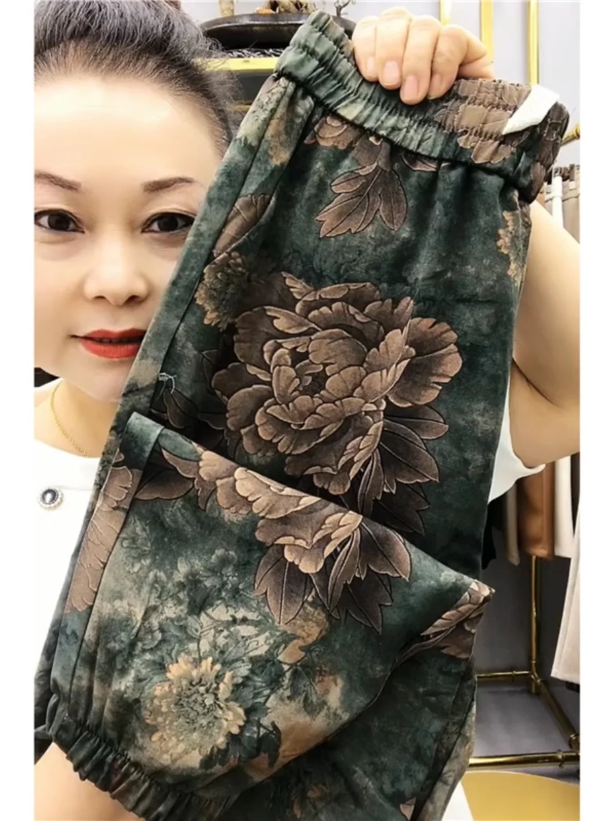 Nieuwe zomer dunne ijszijde negen-vijf broek losse afslankende casual broek coole harlan broek hoge taille Koreaanse Sle pendelen