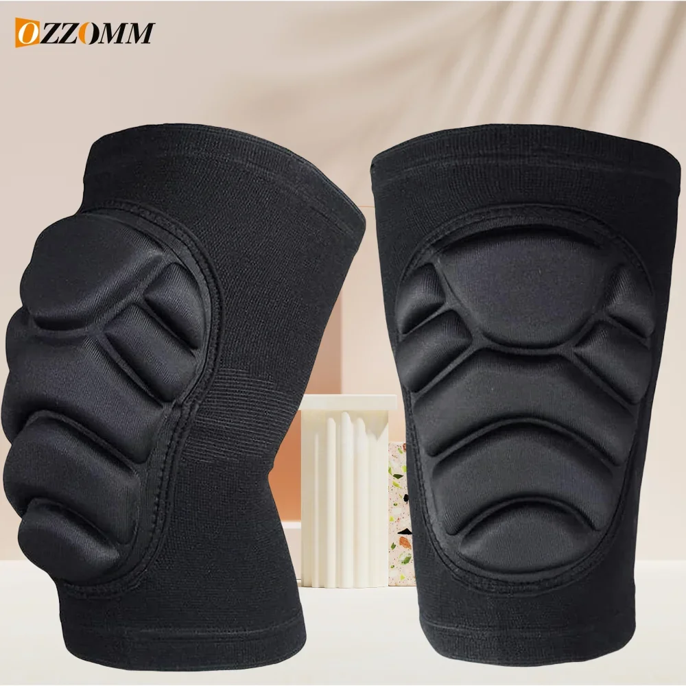 1Pair Sports Protective Knee Pads, Anti-Slip Collision Avoidance Knee Sleeve with Thick EVA Foam, for Cycling Snowboard Dance