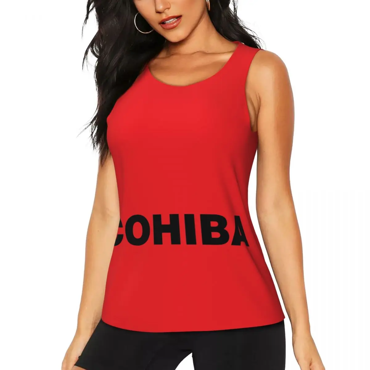 

Custom Cuban Cohiba Cigars Workout Tank Tops Women's Quick Dry Sleeveless Yoga Shirt