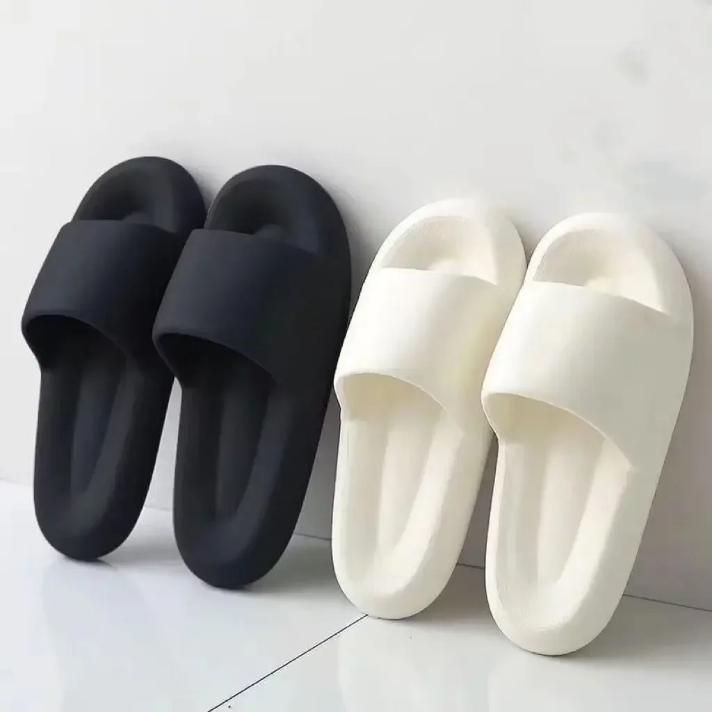 Men Fashion Printing Outdoor Non-Slip Rubber Slippers EVA Indoor Soft Sole Couple Graffiti Sandals Male Beach Shoe