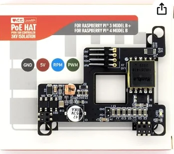 LoveRPi-profissional PoE HAT com PWM Fan Controller, Raspberry Pi 4