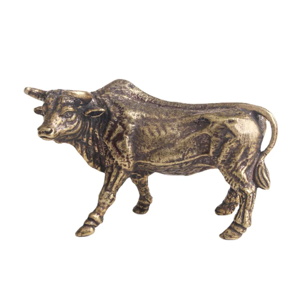 

Desktop Sculpture Brass Vintage Home Decor Fine Craftsmanship Smooth Finish Exquisite Ornament Tabletop Adornment