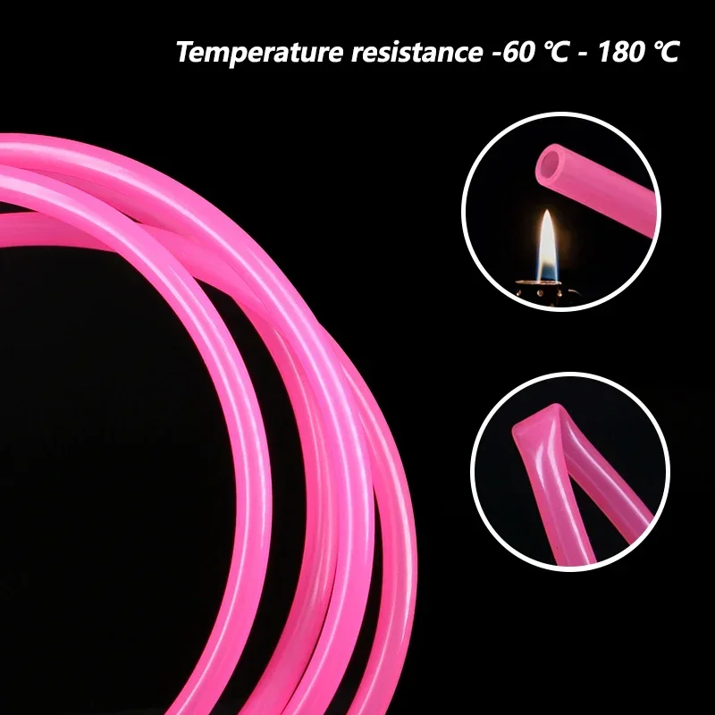 Food Grade Pink Soft Silicone Rubber Hose ID x OD 2x4 3x5 3x6 4x6 4x7 5x7 5x8 6x8 8x10 Flexible Nontoxic Tasteless Silicone Tube