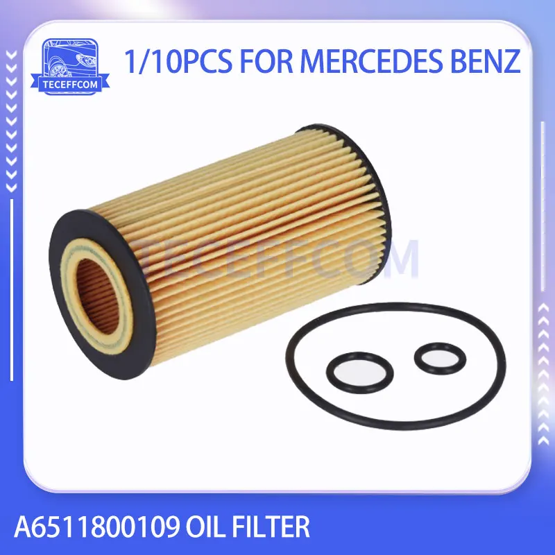 A6511800109 Oil Filter For Mercedes Benz E GLE GLK ML W204 W205 W212 A180 B200 C200 E220 E250 CDI CLA GLA GLC Vito Engine Parts