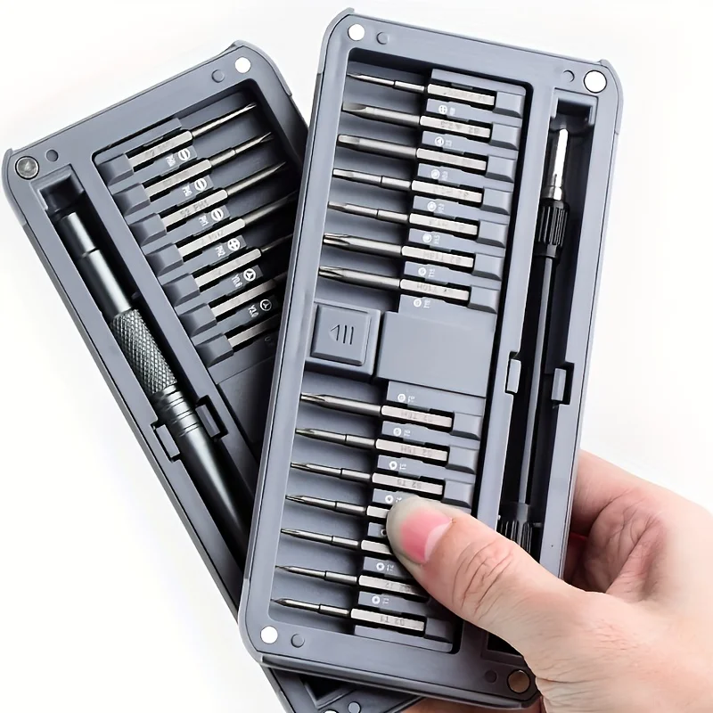 Precision Screwdriver Set 30 in 1 Magnetic Repair Kit with 28 PCS 40mm Extra Long S2 Steel Screw Driver Bits Electronic Tool Kit