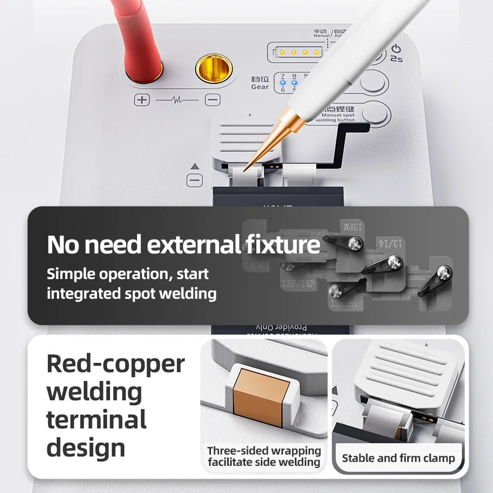 QianLi معكرون 2S ماكينة لحام نقطي محمولة آيفون 13/14 سلسلة بطارية فليكس أداة إصلاح لحام أوتوماتيكية/مانوا #2