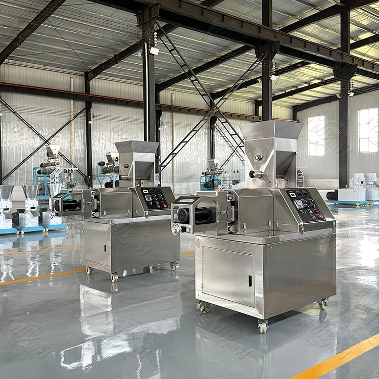 Stainless Steel Animal Feed Pellet Machine Catfish Floating Fish Feed Machinery