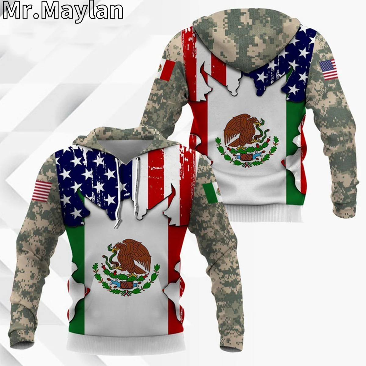 

MEXICO CAMO CUSTOM NAME 3D Full Printed Jacket Men/women Hoodie Unisex Casual Streetwear Sweatshirts Pullover Sudadera Hombre-2