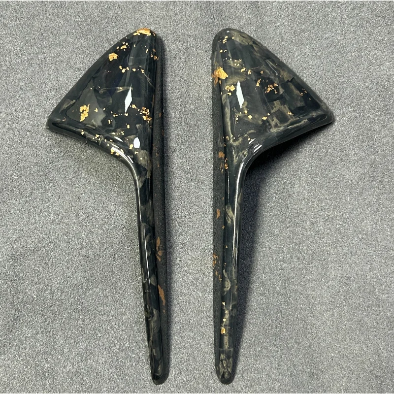 

AC Style Forged Carbon Gold Camera Cover for Tesla Model 3 2017-2024 & Model Y 2020-2024 | No Drilling Required