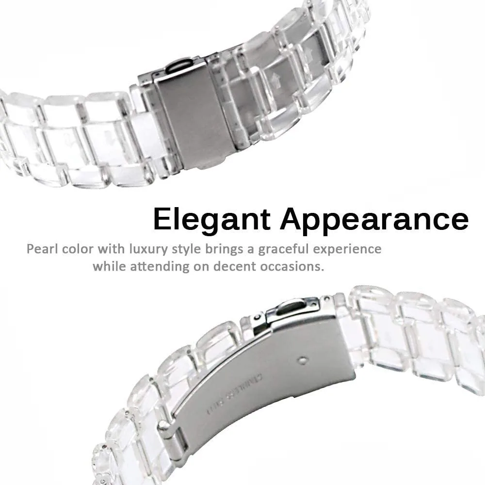 22mm 20mm para Huami Amazfit Bip 6 5 3 Pro U Pro S Lite Active 2 GTS GTR 2 2e 3 4 Mini Pro correa de resina transparente pulsera