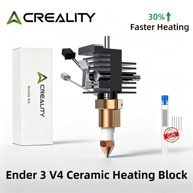 Kit de bloc chauffant en céramique Creality Officiel Ender 3 V4, chauffage 30 % plus rapide, extrudeur intégré anti-colmatage, pièces d'imprimante 3D
