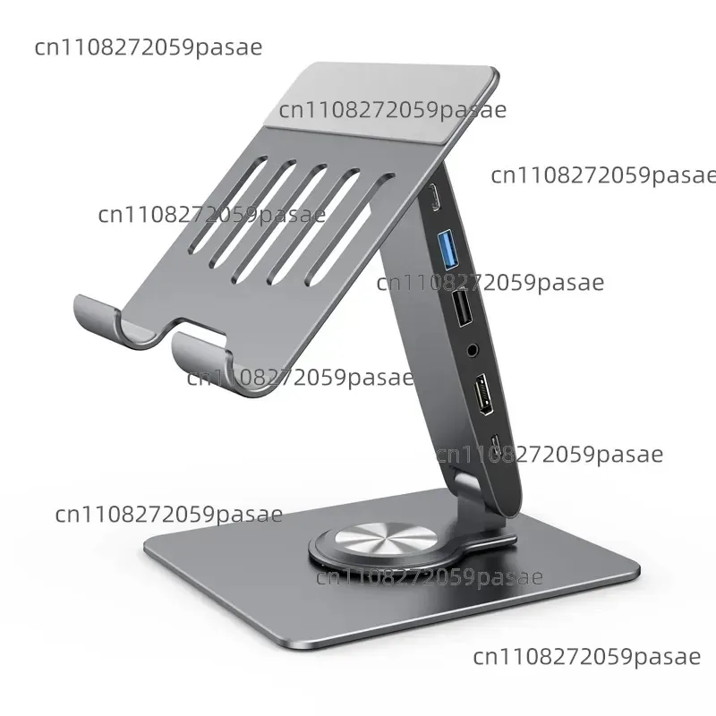 Foldable rotating aluminum alloy docking station bracket, suitable for  tablet desktop brackets, HDMI screen