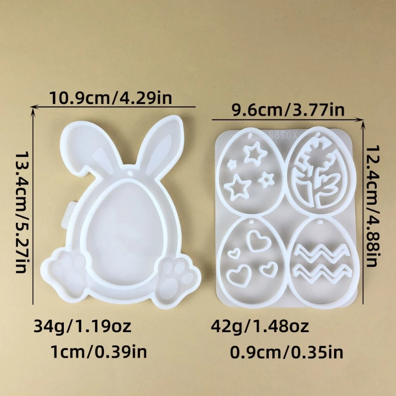 Tear Resistant Silicone Eggs Shaped Molds for Custom Resin Jewelry Projects