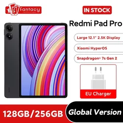 Xiaomi-Redmi Pad Proタブレット,snapdragon 7s世代2, 12.1インチ,120hz,2.5k画面,10000mahバッテリー,33w急速充電,bt5.2