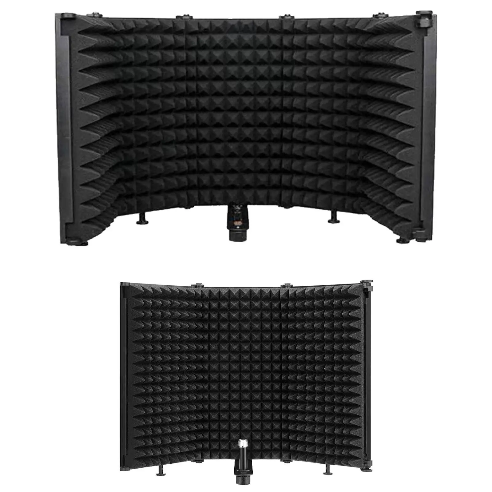 Microphone Shield Foldable Acoustic Sheild Wind Screen Vocal Recording Panel for Broadcasting Recording Create Singing Podcasts