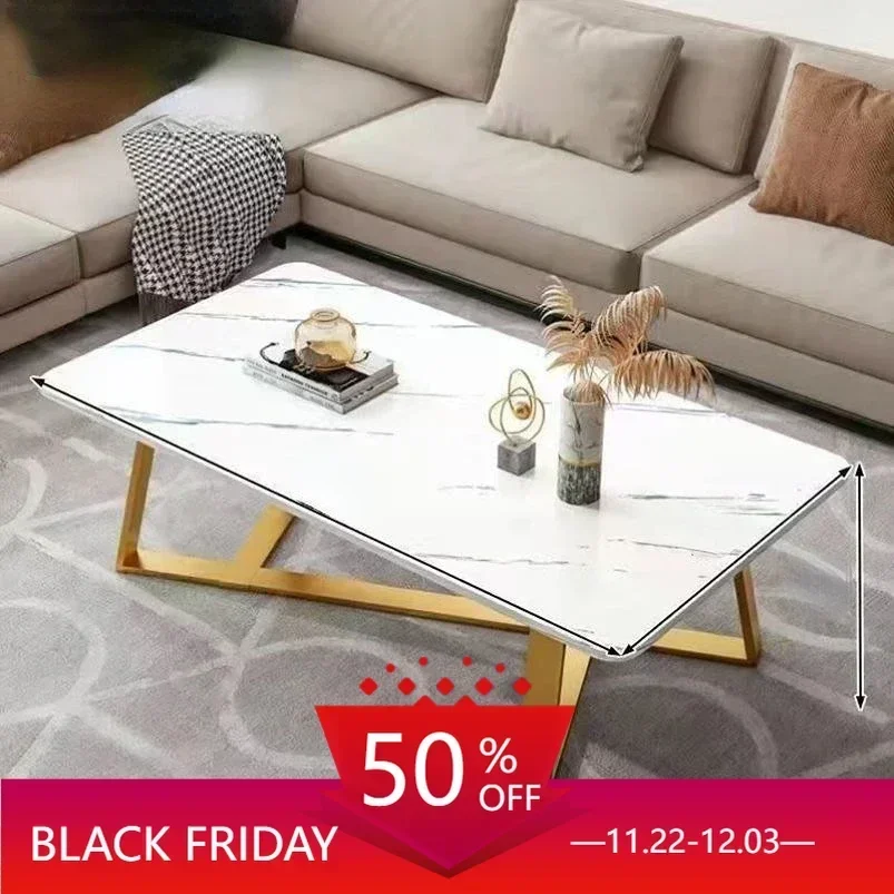 

Design Nordic Coffee Tables Small Luxury Marble Metal Modern Narrow Dinning Table Mobile Nordic Meubles De Salon Furnitures