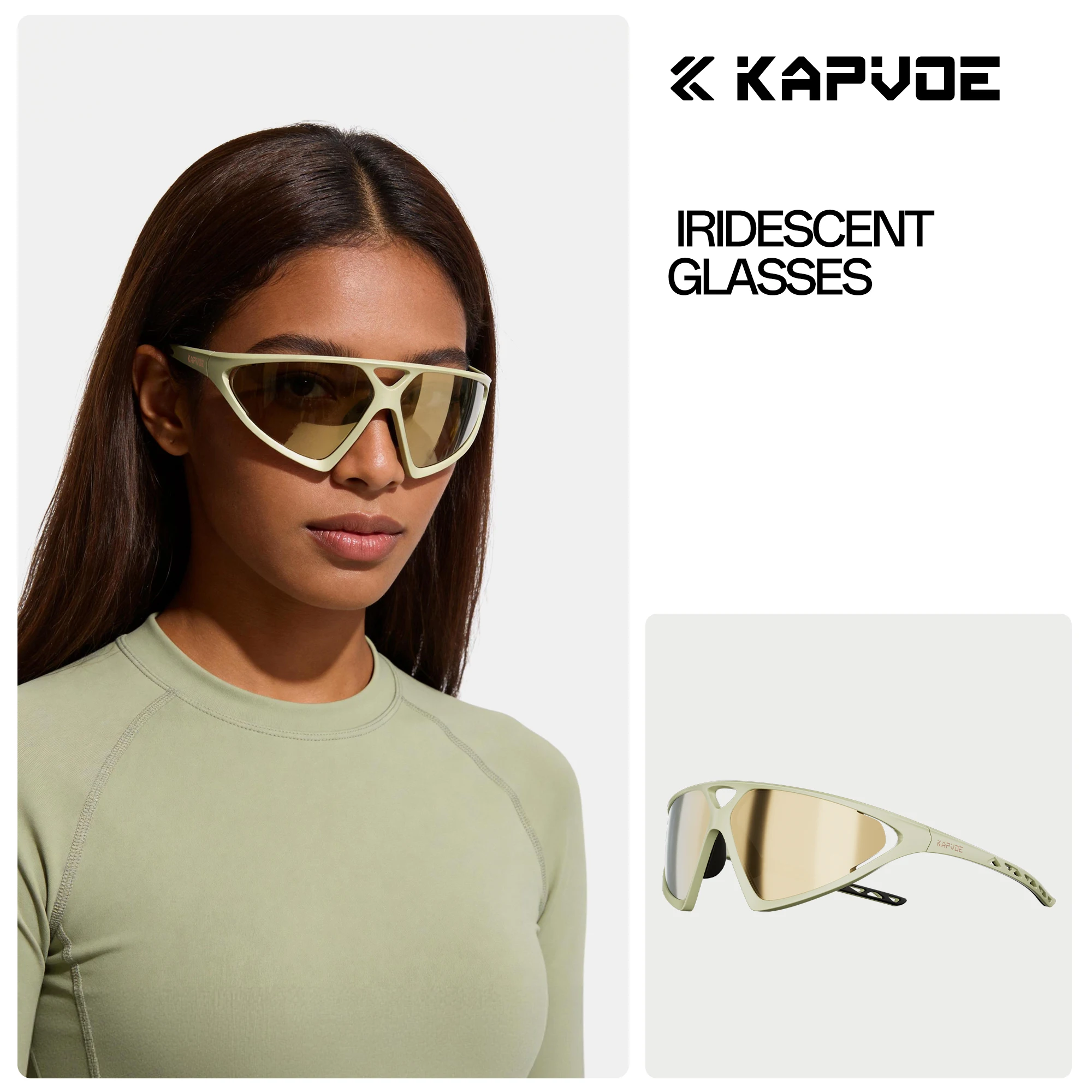 

Солнцезащитные очки KAPOVE для велоспорта, фотохромные, UV400, для мужчин и женщин, в стиле Y2K, для походов, уличные, для MTB, 2026