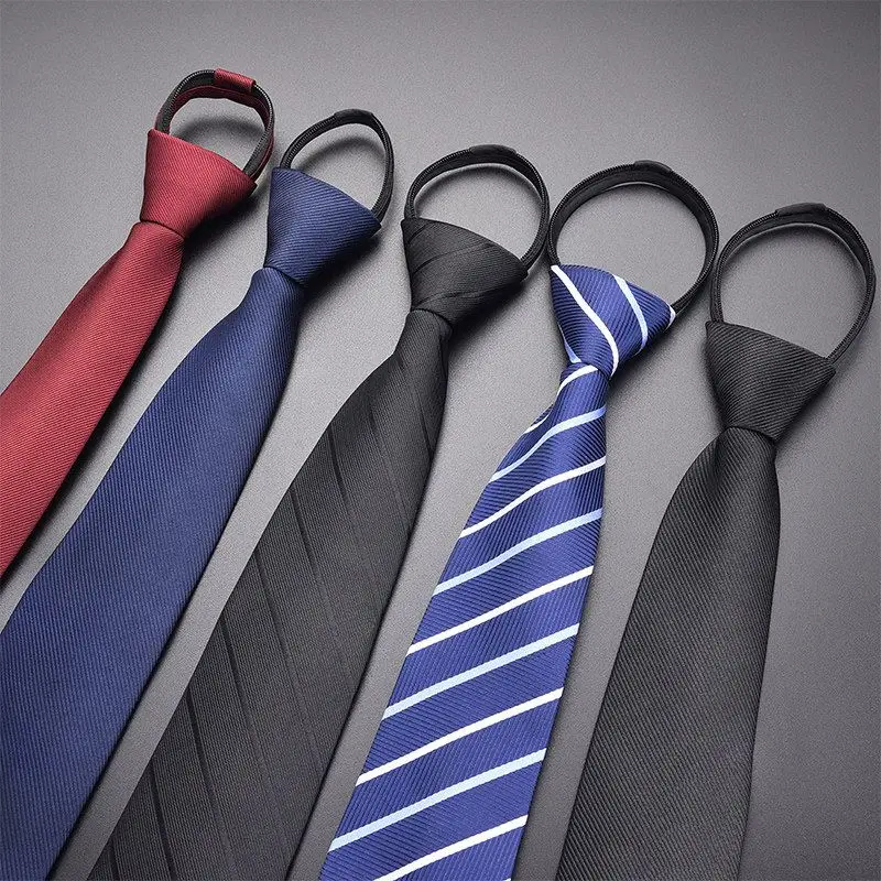 gravata-masculina-preta-com-ziper-para-casamento-e-padrinhos-facil-de-usar-nao-precisa-de-laco-estilo-formal-de-negocios
