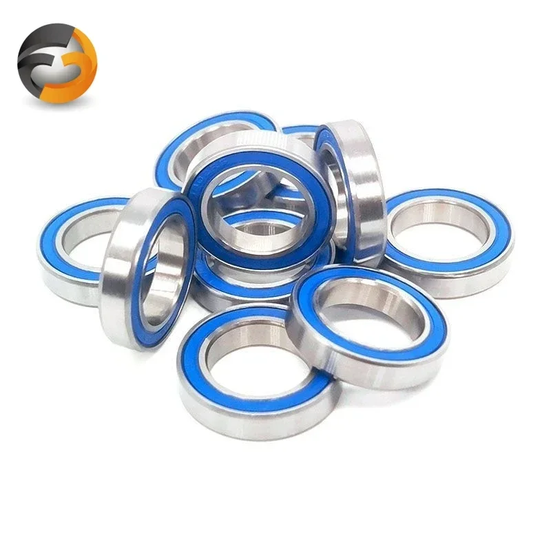 4PCS 6802RS Ball Bearings15x24x5mm Hobby Electric RC Car Truck 6802RS 2RS Bearing 6802-2RS  ABEC-7 Blue Sealed