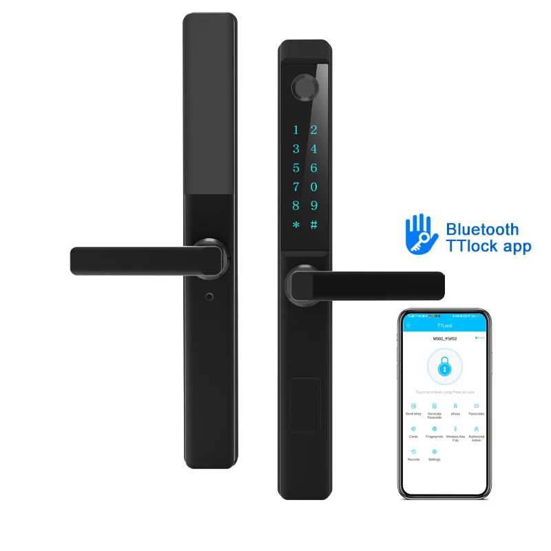 Smart Home TTlock Cerradura Inteligente Electric Finger Print Digital Fechadura Biometrica Passcode Door Lock Waterproof