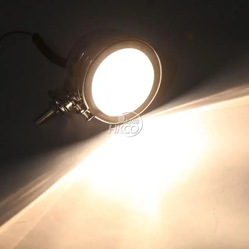 Halogen Motorcycle Spotlights 4inches Round Lighting Custom Headlamps Explorers Auxiliary Light Dirt Bike Cruiser Bobber Dual