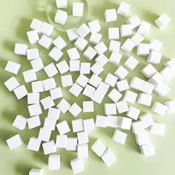 100pcs/bag Mini Square Cosmetic Sponge Makeup Powder Puff Wet Dry Make Up Powder Puff Manicure Gradient Sponge Powder Puff White