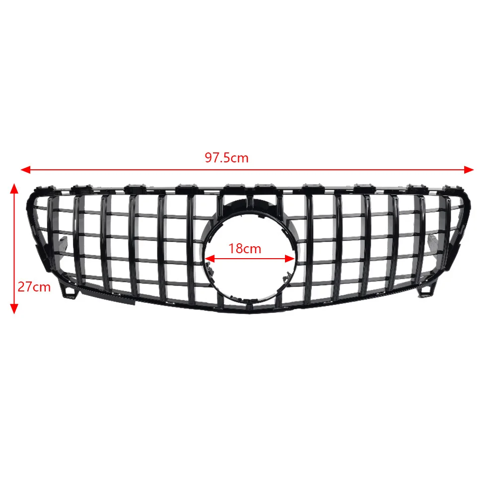 GTR Style Car Front Bumper Upper Racing Grille Grill For Mercedes Benz Facelift A class W176 A200 A250 A45 2016 2017 2018