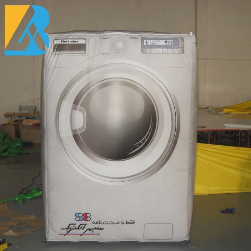 

Customized 3 Meters Height Giant Inflatable Washing Machine Model for Event Decoration Toys