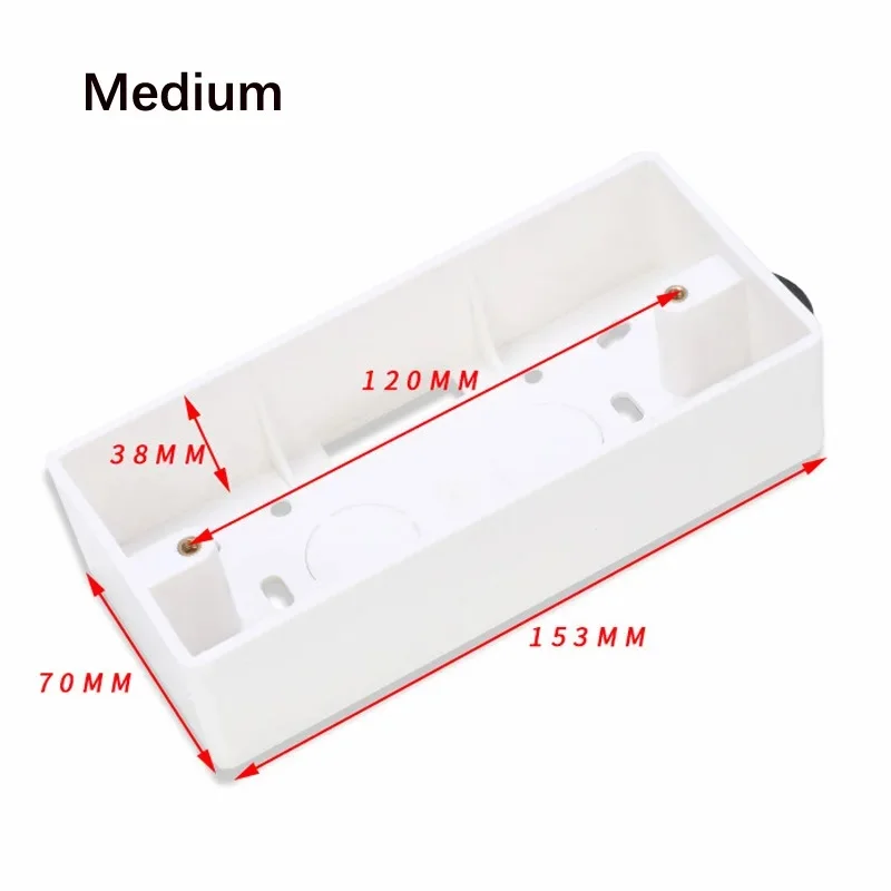 High Quality Surface Wall Mount Switch Junction Box 118*68 for 118 Type Wall Switches and Sockets