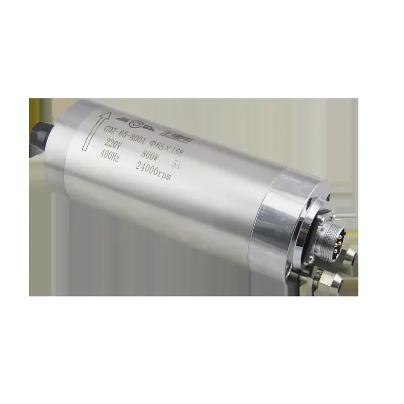 800W Water-Cooled AC Motor For Wood Carving Electrical Spindle Motor view 5