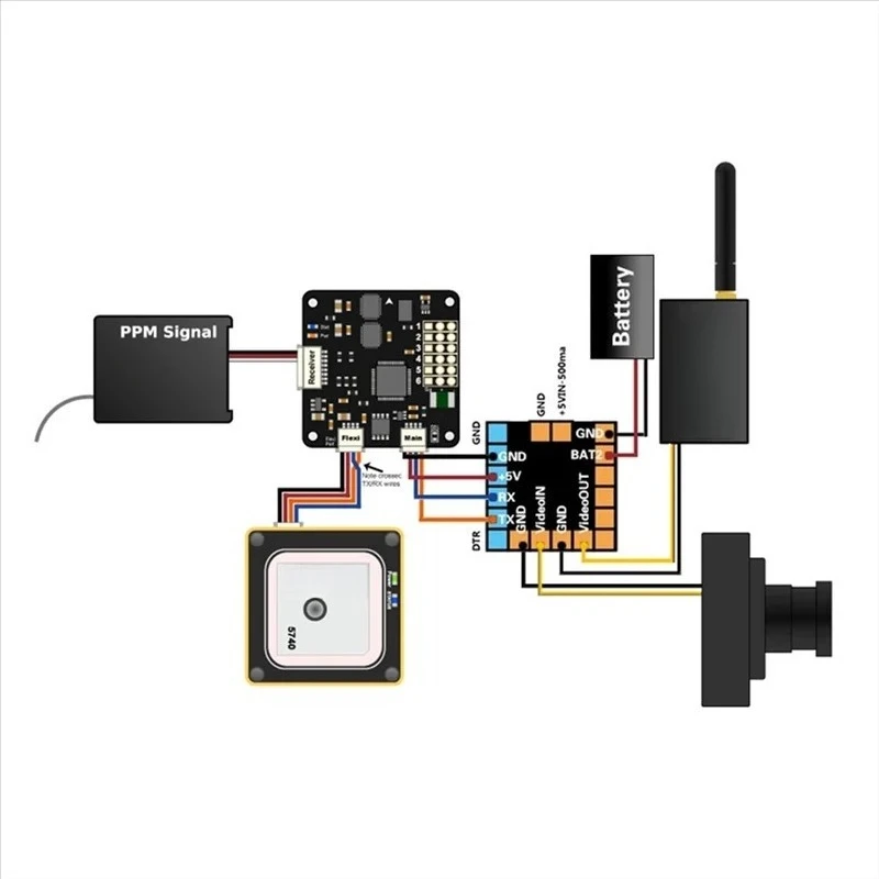 N82R FPV Mini OSD with KV TEAM MOD, On-Screen-Display for CC3D Naze32 F3 F4 Flight Controller