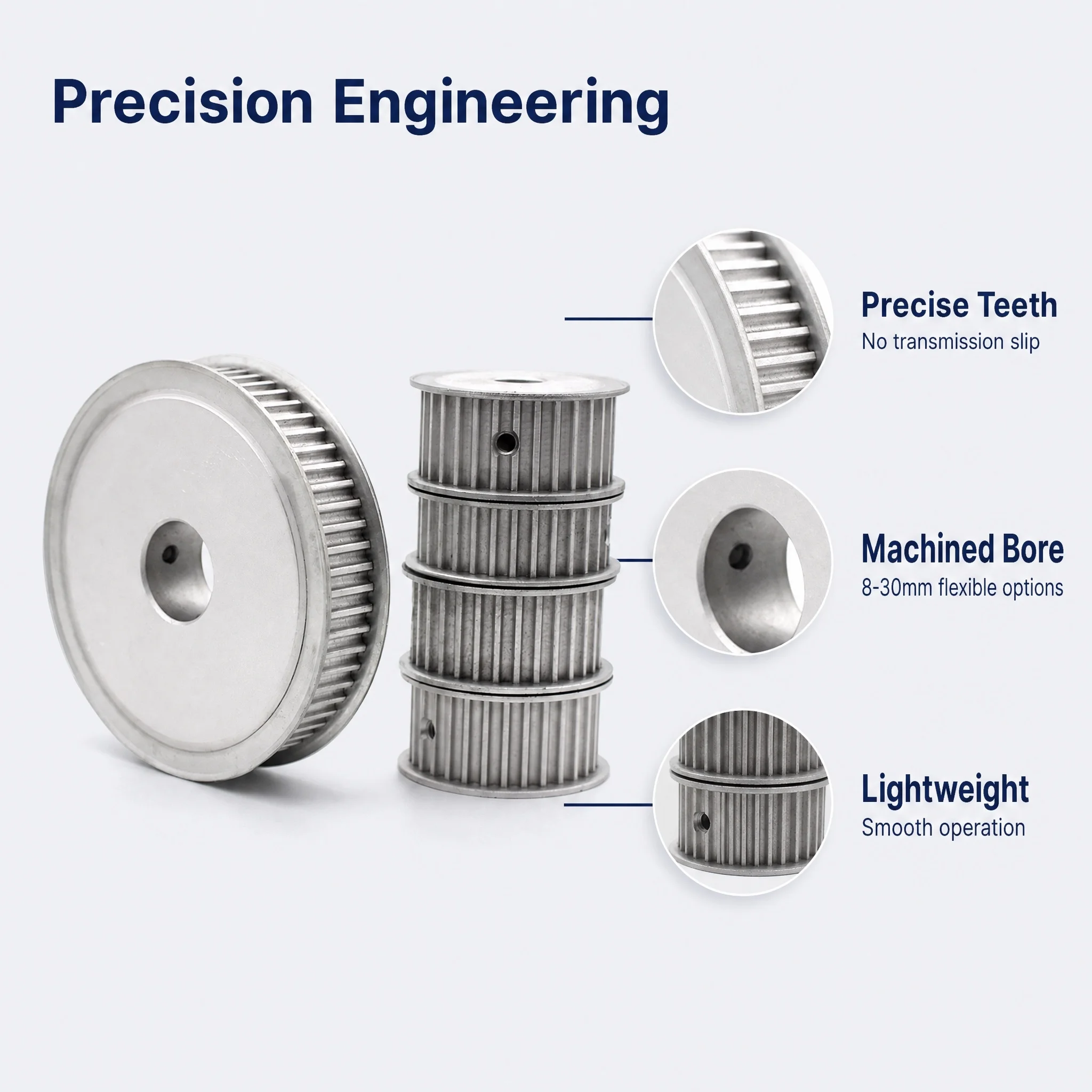 HTD 5M 30 Teeth Synchronous Timing Pulley Bore 4mm to 30mm for Width 10mm~40mm Belt 5M-30 Teeth Timing Pulley 5M 30T belt pulley