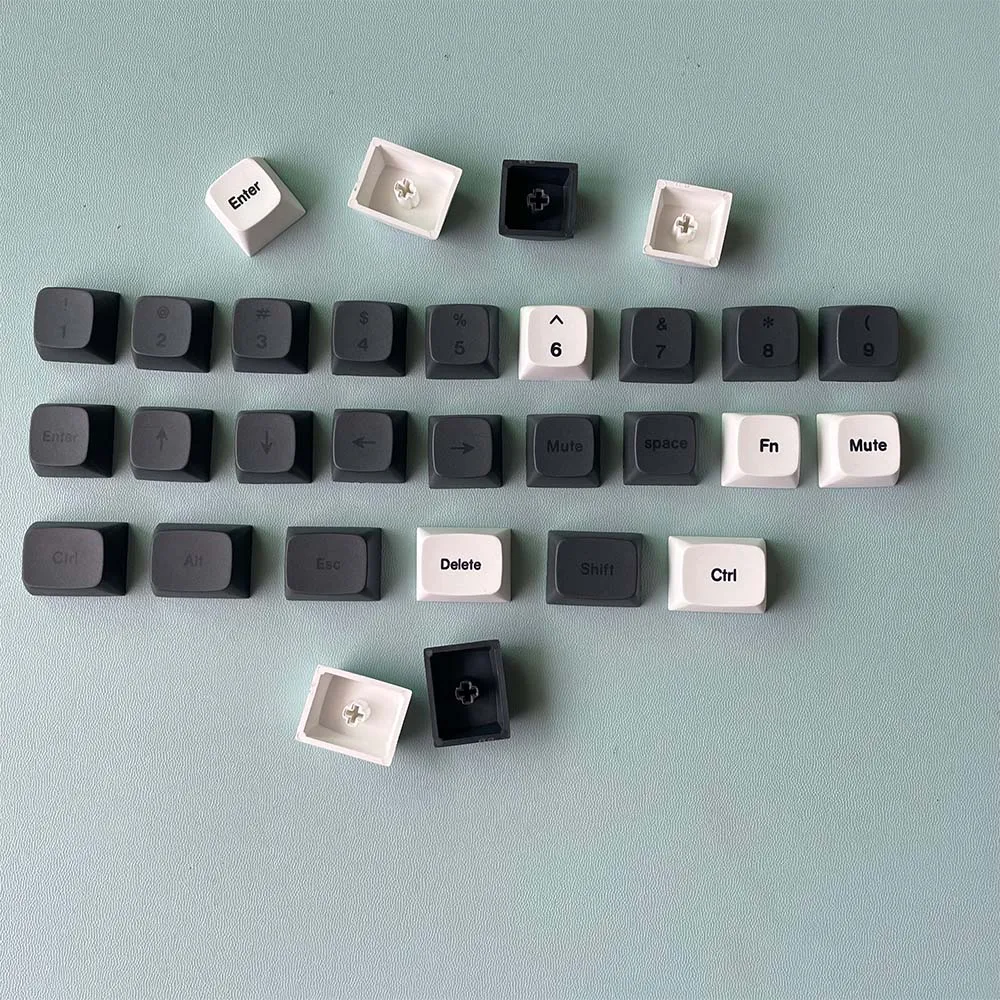 XDA Profile PBT Material Dye-sub Keycap Dedicated to Split Mini MX Mechanical Keyboard compatible with Corne Sofle Velve