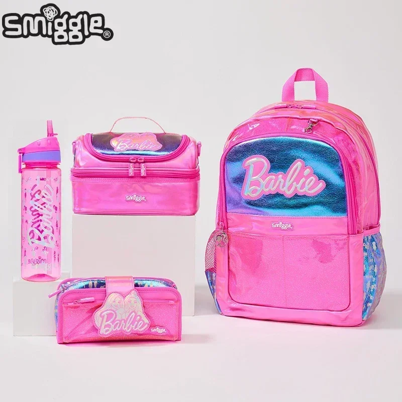 

Оригинальная австралийская сумка Smiggle для Барби, детская школьная сумка, канцелярские принадлежности, ранцевая сумка для обеда, рюкзак с двумя плечами, подарок для девушки