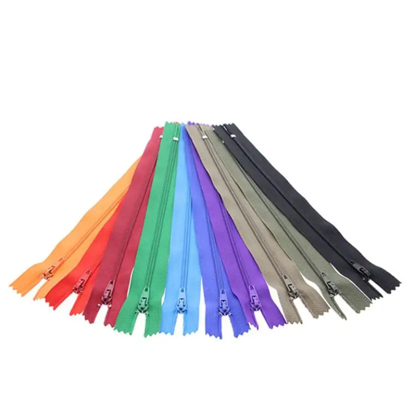 5Pcs 3# 12-60cm (4.8Inch-24 Inch) Nylon Coil Zippers Suitable For Garment Bags Sewing Accessories Zipper (21 Colors)