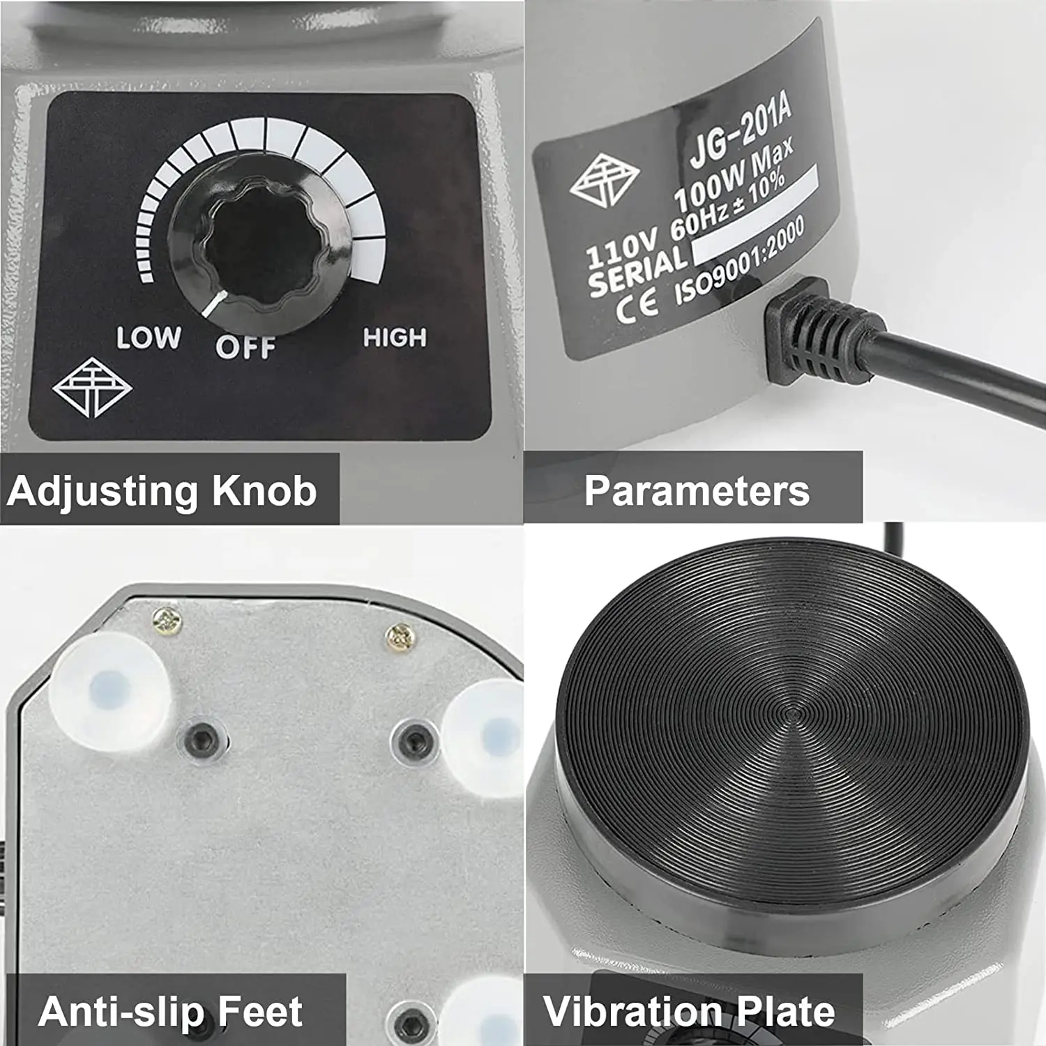 Lab Vibrator Oscillator Laboratorium Tandheelkundige Shaker Mixer Apparatuur Gips Mengmachine 110V 220V