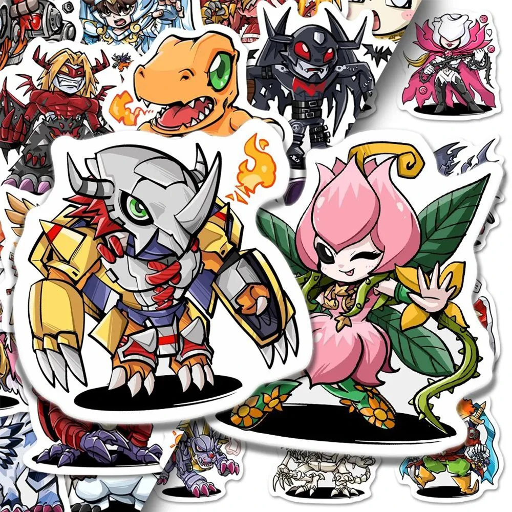 10/30/54Pcs Anime Digimon Avontuur Stickers Cool Graffiti Kids Stickers Speelgoed Diy Telefoon Hoesje Waterfles Notebook Cartoon Sticker