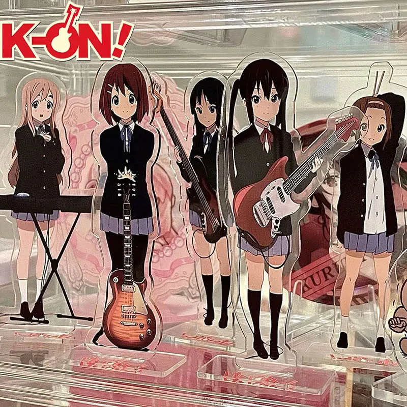 

Anime K-ON Hirasawa Yui Akiyama Mio Tainaka Ritsu Kotobuki Tsumugi Nakano Azusa Cosplay Standing Plate Figure Stand Ornament