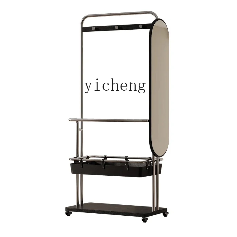 household hanger floor-to-ceiling bedroom mirror full body home hanger clothes rack multi-function